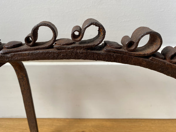 Rare Antique 18th Century Hand Forged Fire Dragon Possibly Catalonian - Source Vintage