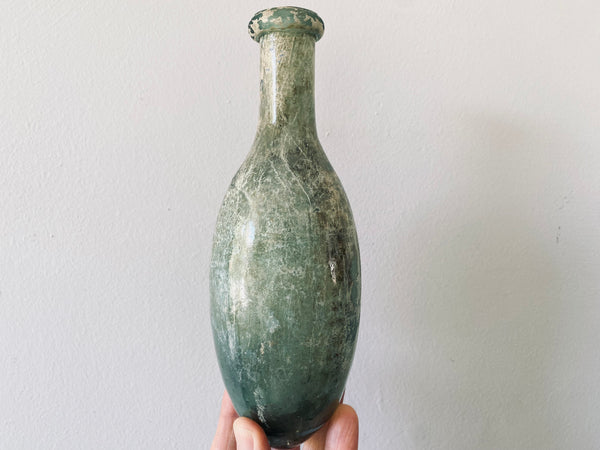 Antique 19th Century Glass Shipwreck Torpedo Bottle - Source Vintage