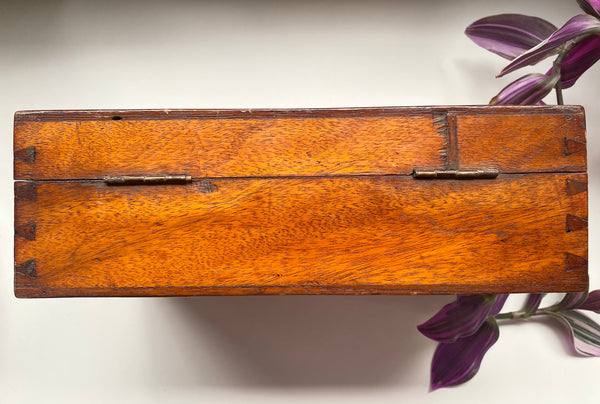 Antique Folk Art Box Made From Crashed Aircraft In 1919 With Provenance - Source Vintage