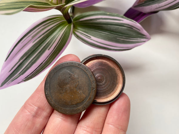 A 1797 George III Copper Penny Secret Covert Smuggler Or Spy Concealment Device - Source Vintage
