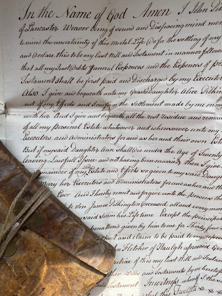 Very Interesting Antique Early 18th Century Ledger With A Dark Past - Source Vintage