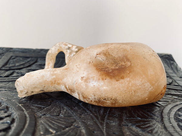 *RESERVED FOR ANDY* Superb Antique Fire Damaged Roman Glass Juglet Sculptural Art