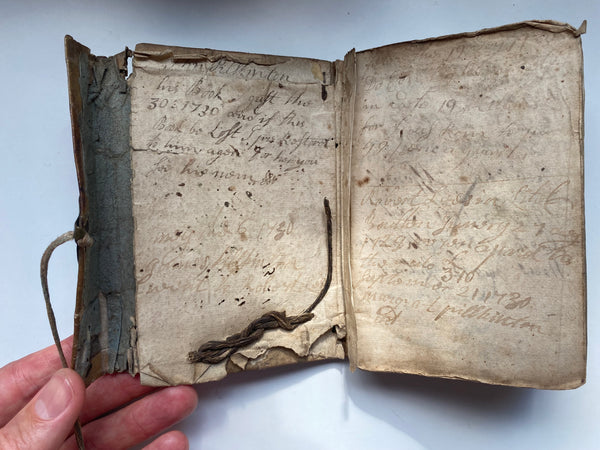Very Interesting Antique Early 18th Century Ledger With A Dark Past - Source Vintage
