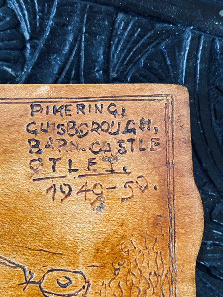 Folk Art Treen Case Relating To Britain’s First Ever Military Use Of A Bomb Squad With Local Yorkshire Interest - Source Vintage