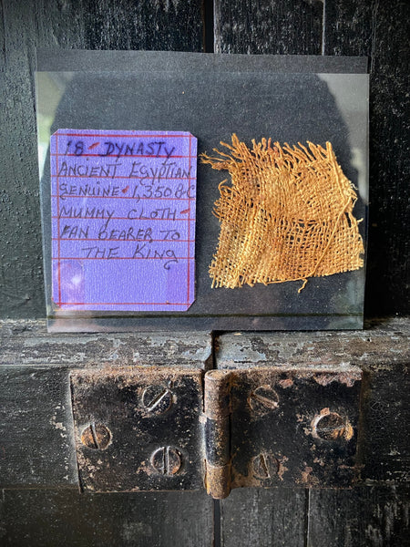 Rare Ancient Egyptian Fragment Of Mummy Cloth