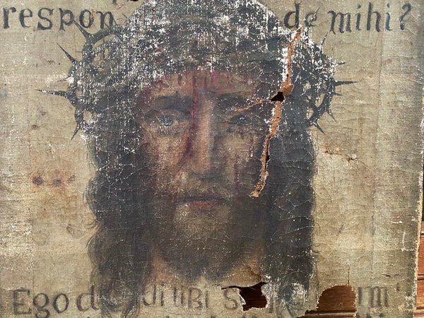 Astonishing After Domenico Fetti; The Veil Of Veronica Early 18th Century Oil On Canvas Painting - Source Vintage