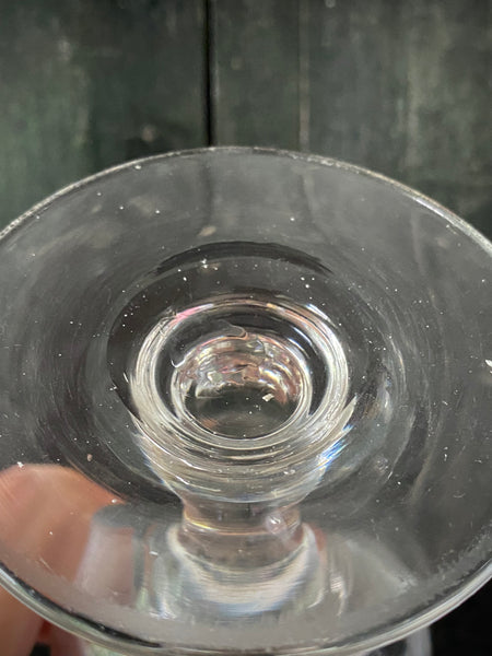 Antique 19th Century Glass Goblet Heavily Inscribed In Diamond Point With Various Imagery & Verse