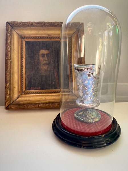 Original Ancient Roman Glass London Excavations 1950’s & Edwardian Display Dome