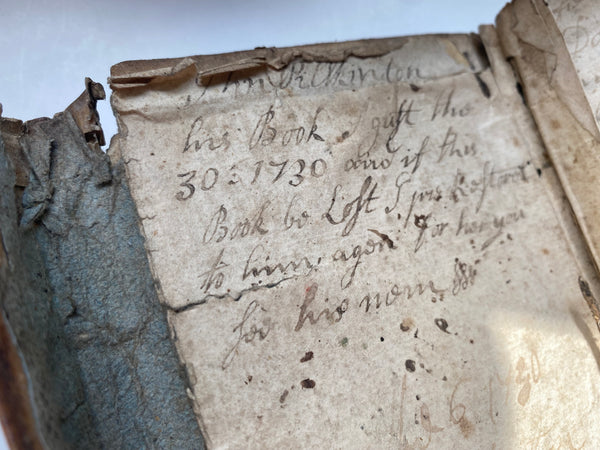 Very Interesting Antique Early 18th Century Ledger With A Dark Past - Source Vintage
