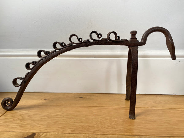 Rare Antique 18th Century Hand Forged Fire Dragon Possibly Catalonian - Source Vintage