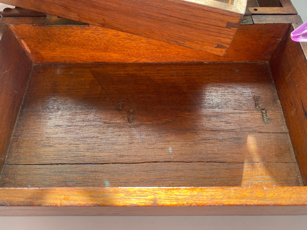 Antique Folk Art Box Made From Crashed Aircraft In 1919 With Provenance - Source Vintage