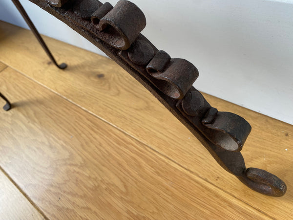 Rare Antique 18th Century Hand Forged Fire Dragon Possibly Catalonian - Source Vintage