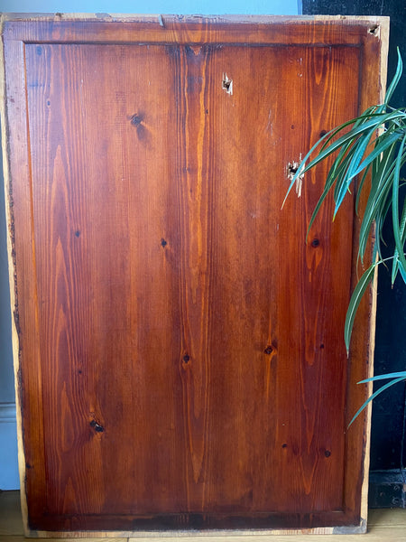 A Door Panel With Bullet Holes & Police Forensic Evidence Markers Recovered From A Crime Scene