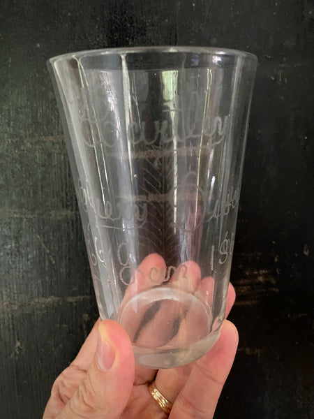 Antique 19th Century Disaster Glass For The Hartley Colliery Disaster 1862