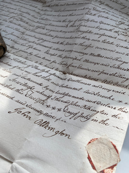 Very Interesting Antique Early 18th Century Ledger With A Dark Past - Source Vintage