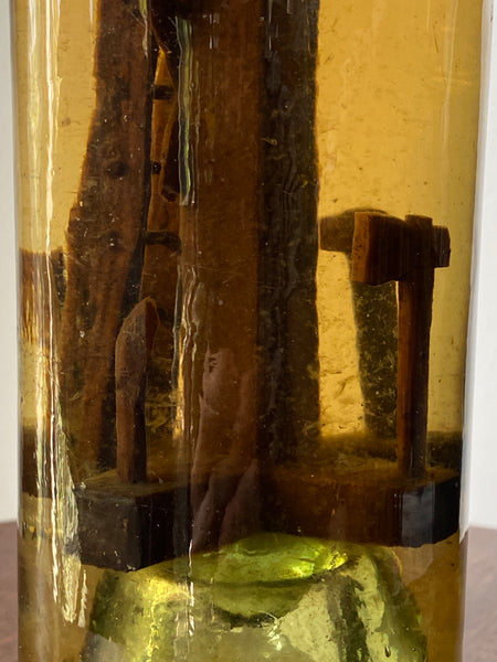 Antique 19th Century Folk Art ‘God In A Bottle’ Protection Whimsy
