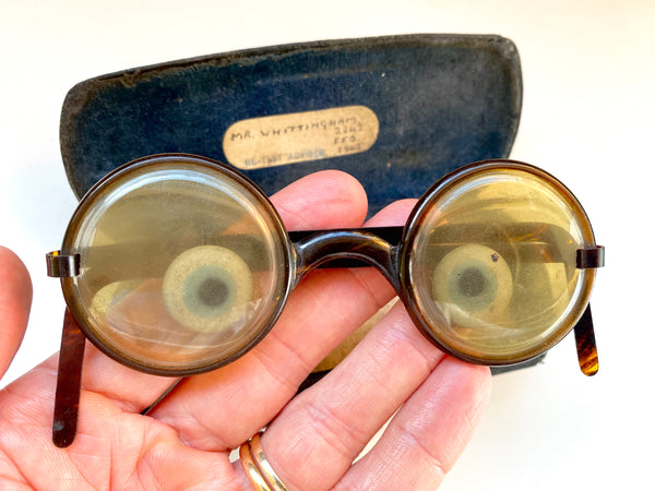Early 20th Century Joke Googly Eye Spectacles - Source Vintage