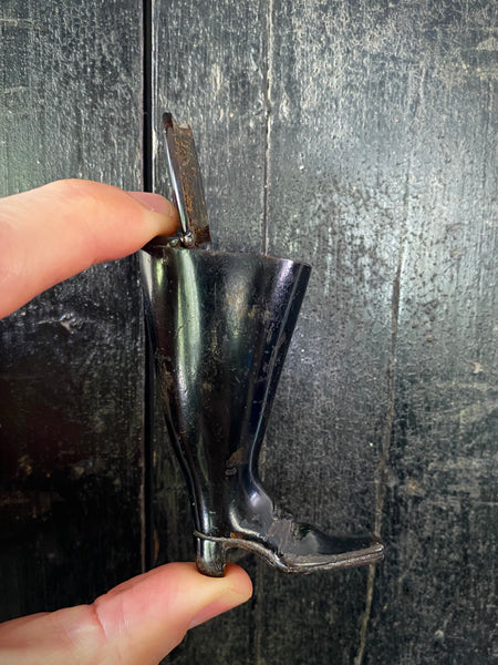 Rare Antique 19th Century Novelty Snuff Box In The Form Of A Gent’s Boot