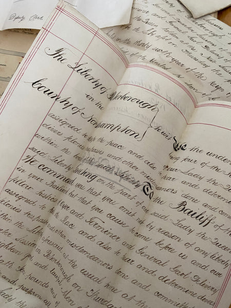 Curious Antique Victorian Collection Of Police Archives Inc. Police, Witness & Judicial Statements