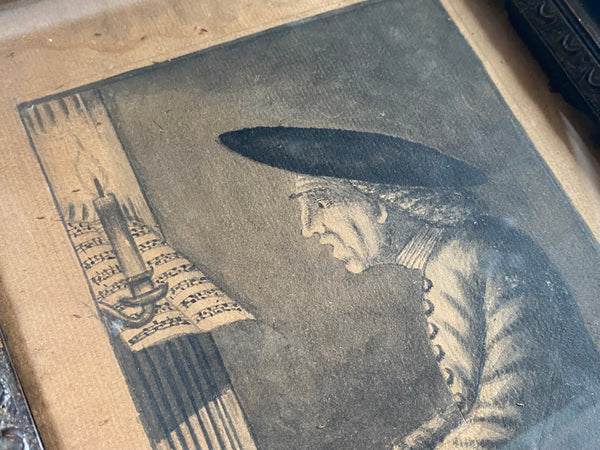 Rare Pair Original Antique 18th Century Drawings By Notable Early Slave Abolitionist ‘Granville Sharp’ - Source Vintage