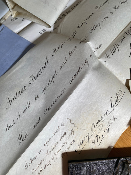 Curious Antique Victorian Collection Of Police Archives Inc. Police, Witness & Judicial Statements