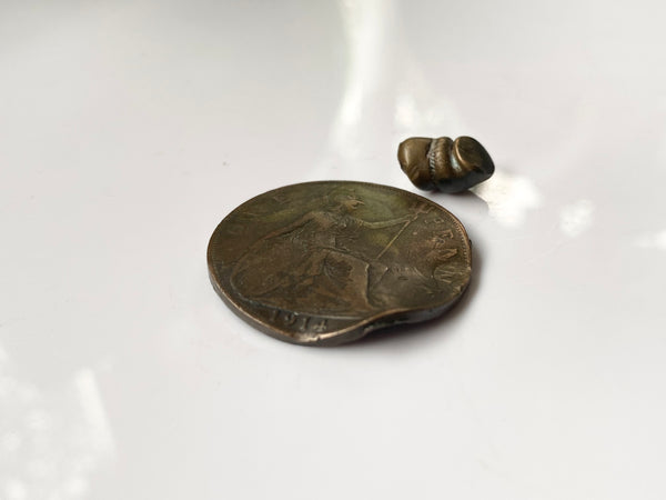 Curious World War 1 Penny Shot By A Bullet