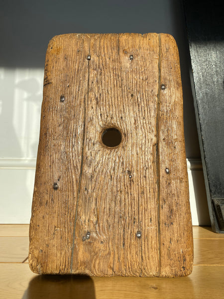 Antique 19th Century Make-Do Pine Vernacular Stool