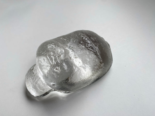 *RESERVED FOR ANDY* Curious Early 1900s End Of Day Glass Baby Face Death Mask - Source Vintage