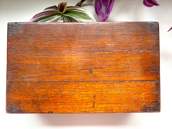 Antique Folk Art Box Made From Crashed Aircraft In 1919 With Provenance - Source Vintage