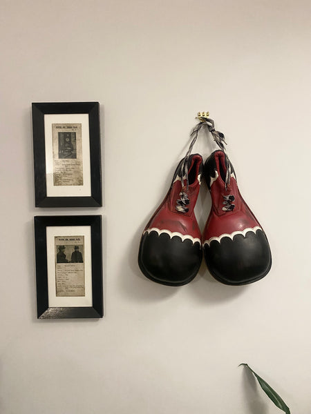 Pair Of Vintage Leather Retired Clown Shoes c.1970’s