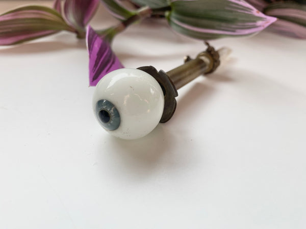 Rare Antique Mid 19th Century Uncut Handblown Glass Eye - Source Vintage
