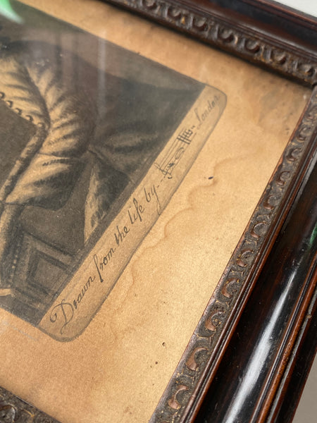 Rare Pair Original Antique 18th Century Drawings By Notable Early Slave Abolitionist ‘Granville Sharp’ - Source Vintage