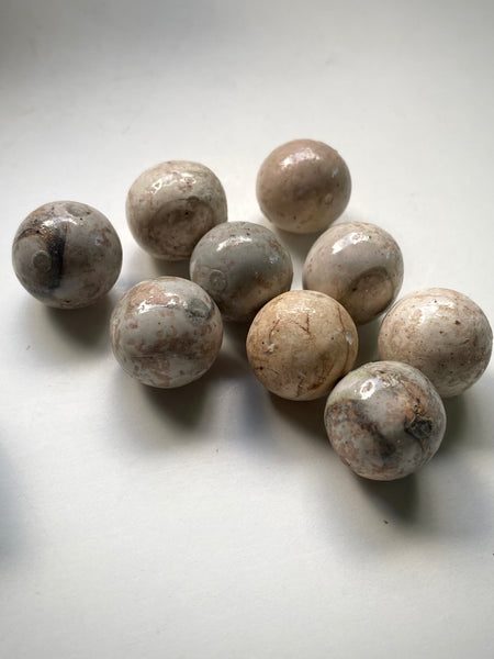 Antique 18th & 19th Century Games Lot Knucklebones & Marbles