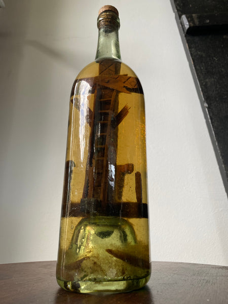 Antique 19th Century Folk Art ‘God In A Bottle’ Protection Whimsy