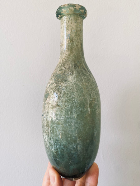 Antique 19th Century Glass Shipwreck Torpedo Bottle - Source Vintage
