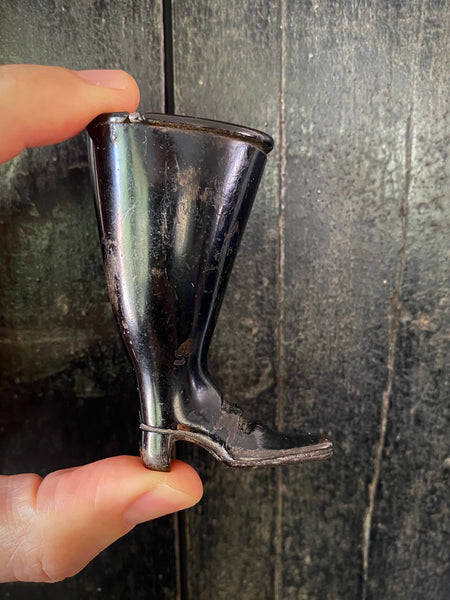 Rare Antique 19th Century Novelty Snuff Box In The Form Of A Gent’s Boot
