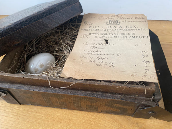 A Charming 19th Century Egg Box With A Surprise Inside - Source Vintage