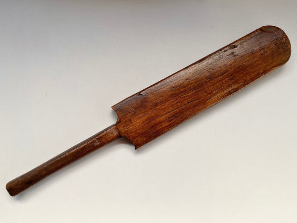 Antique 19th Century Miniature Treen Childs Indoor Cricket Bat - Source Vintage