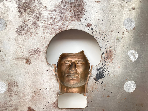 Unusual Rare Vintage Action Figure Factory Face Mold c.1960’s - Source Vintage