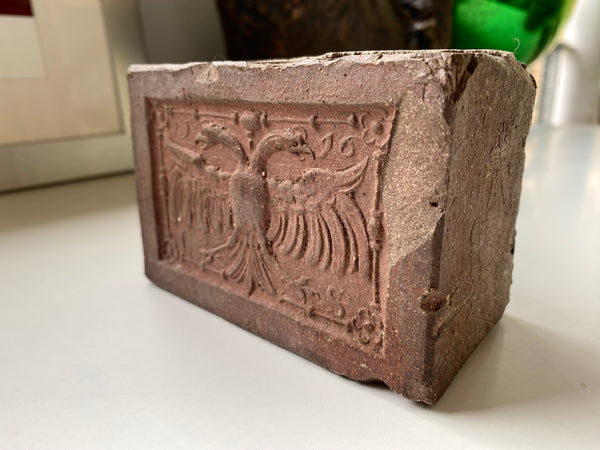 Antique 16th Century Hearthstone With Charles V Of Habsburg Crest & Date Of 1526 - Source Vintage