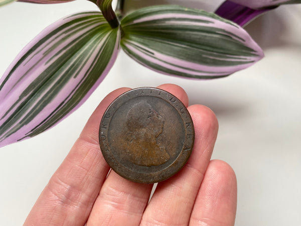 A 1797 George III Copper Penny Secret Covert Smuggler Or Spy Concealment Device - Source Vintage