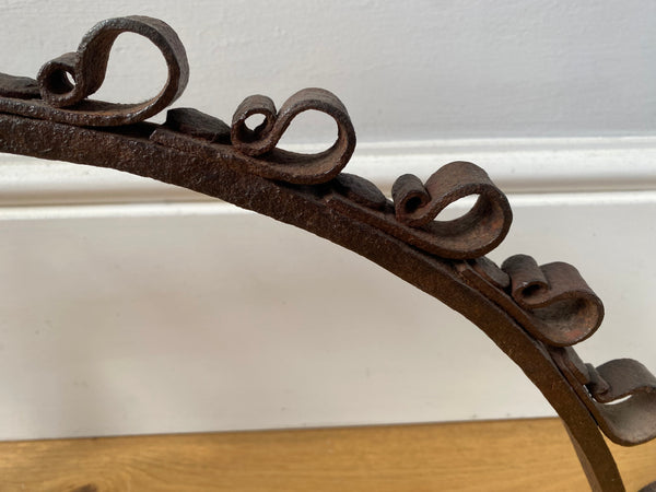 Rare Antique 18th Century Hand Forged Fire Dragon Possibly Catalonian - Source Vintage