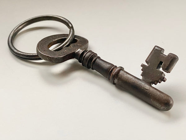 Rare Heavy Antique 19th Century Prison Cell Master Key Charles Smith Sons & Co Birmingham - Source Vintage