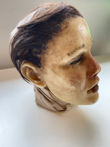 Antique Wax Medical Moulage Of A Female c.1900