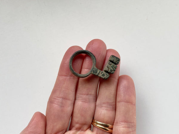 A Roman Ladies Bronze Key Ring - Source Vintage