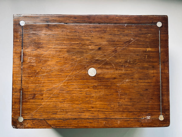 Rare Antique Victorian Medical Teaching Aid Exploded Human Skull In Period Box - Source Vintage