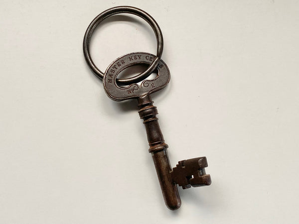 Rare Heavy Antique 19th Century Prison Cell Master Key Charles Smith Sons & Co Birmingham - Source Vintage