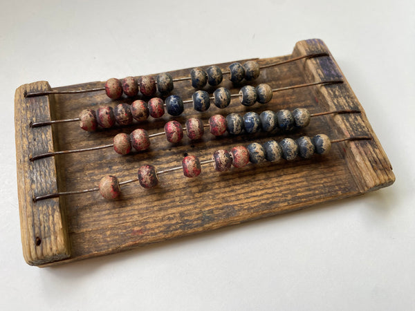 Antique Folk Art Scratch Built Abacus c.1900 - Source Vintage