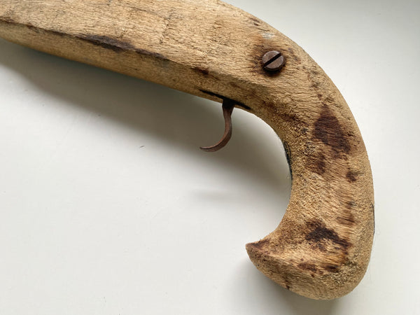 Primitive Folk Art Scratch Built Toy Pistol