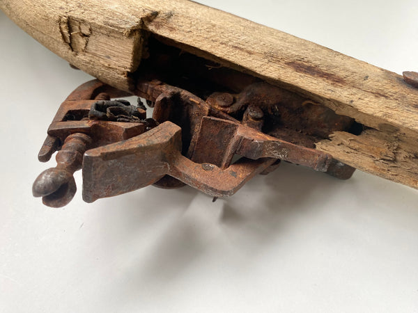 Primitive Folk Art Scratch Built Toy Pistol